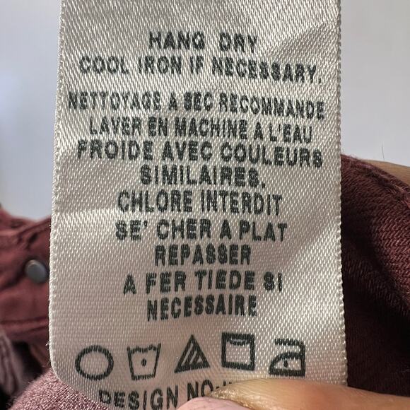 Joe's Jeans Men's Straight Jeans in Burgundy - Picture 15 of 16